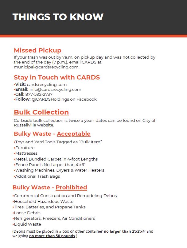 CARDS Things to Know